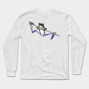 Tropical Frog on a Stick Long Sleeve T-Shirt